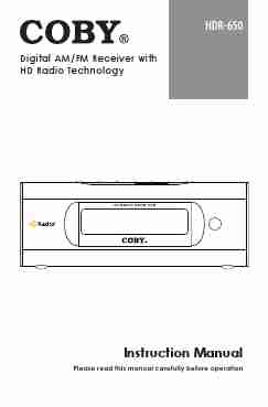 COBY electronic Stereo System HDR-650-page_pdf